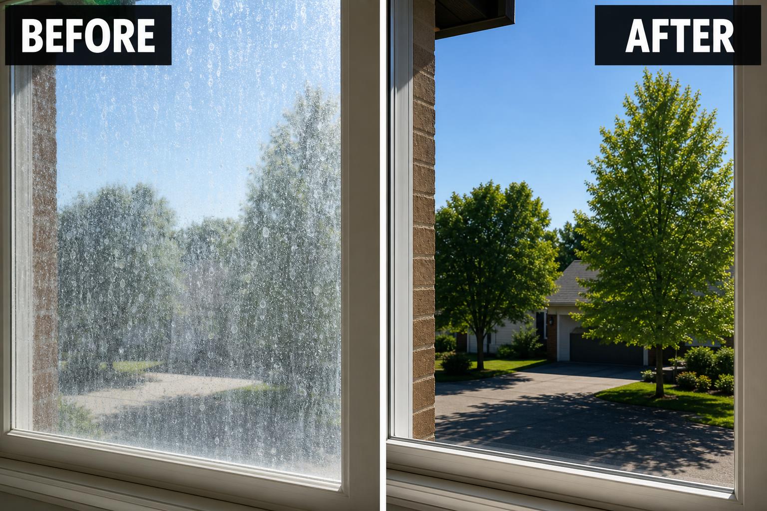 Before and after — Hard Water Spots